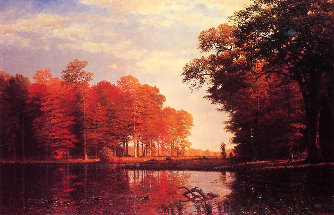 Albert Bierstadt Autumn Woods